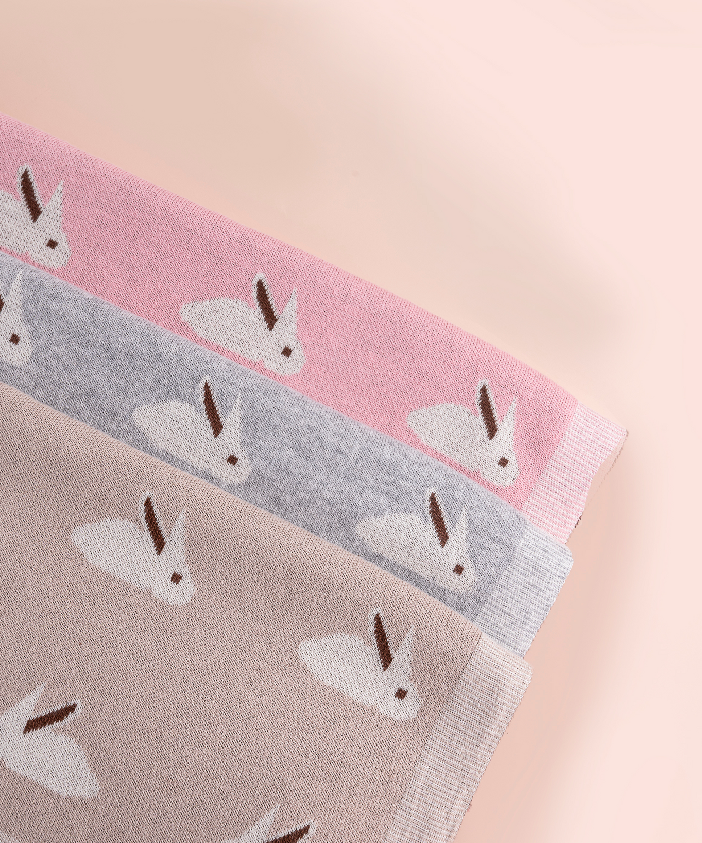 Bunny Cotton Knit Blanket