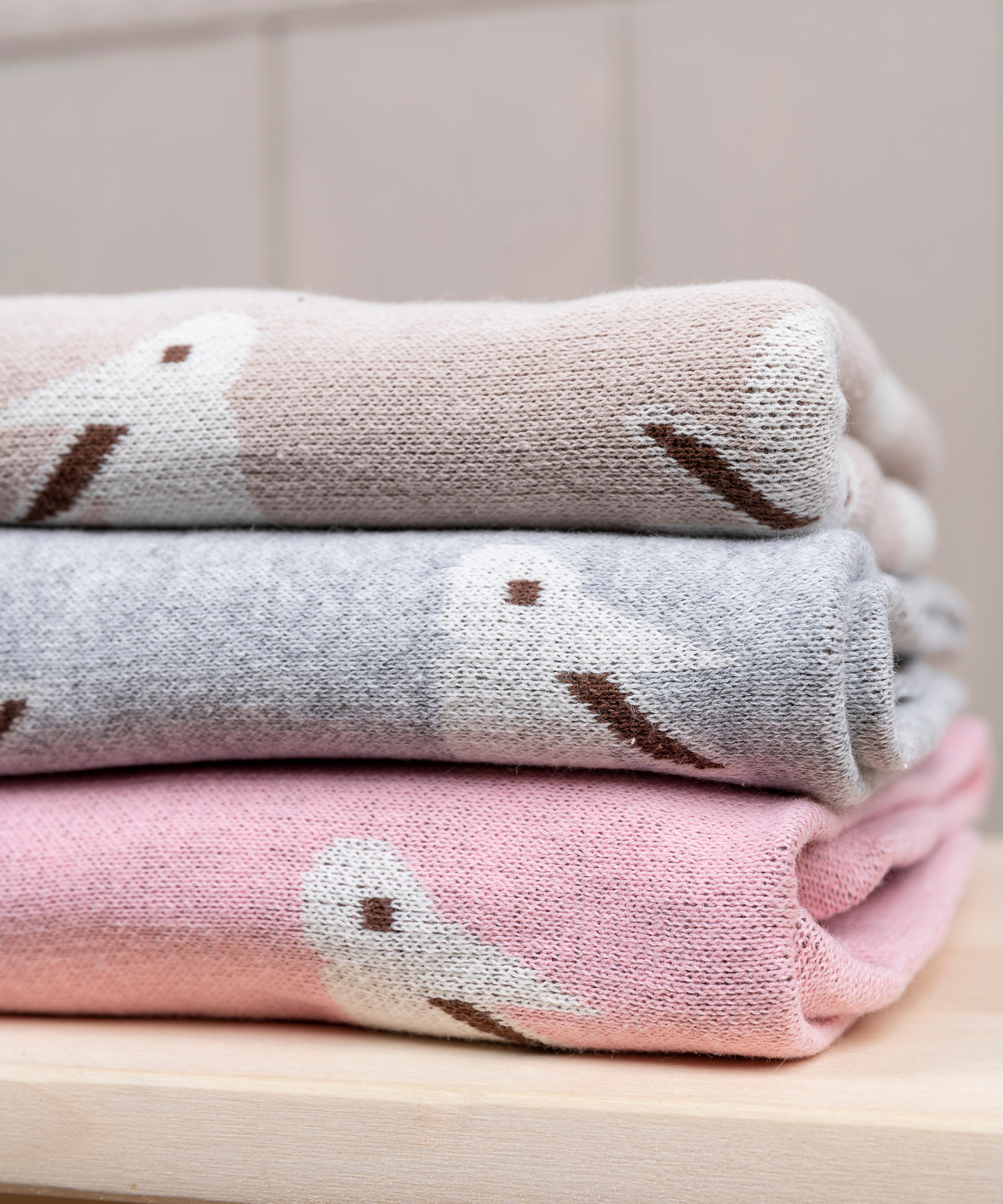 Bunny Cotton Knit Blanket