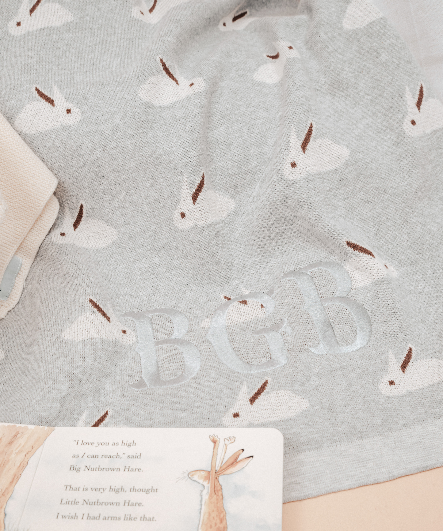 Bunny Cotton Knit Blanket
