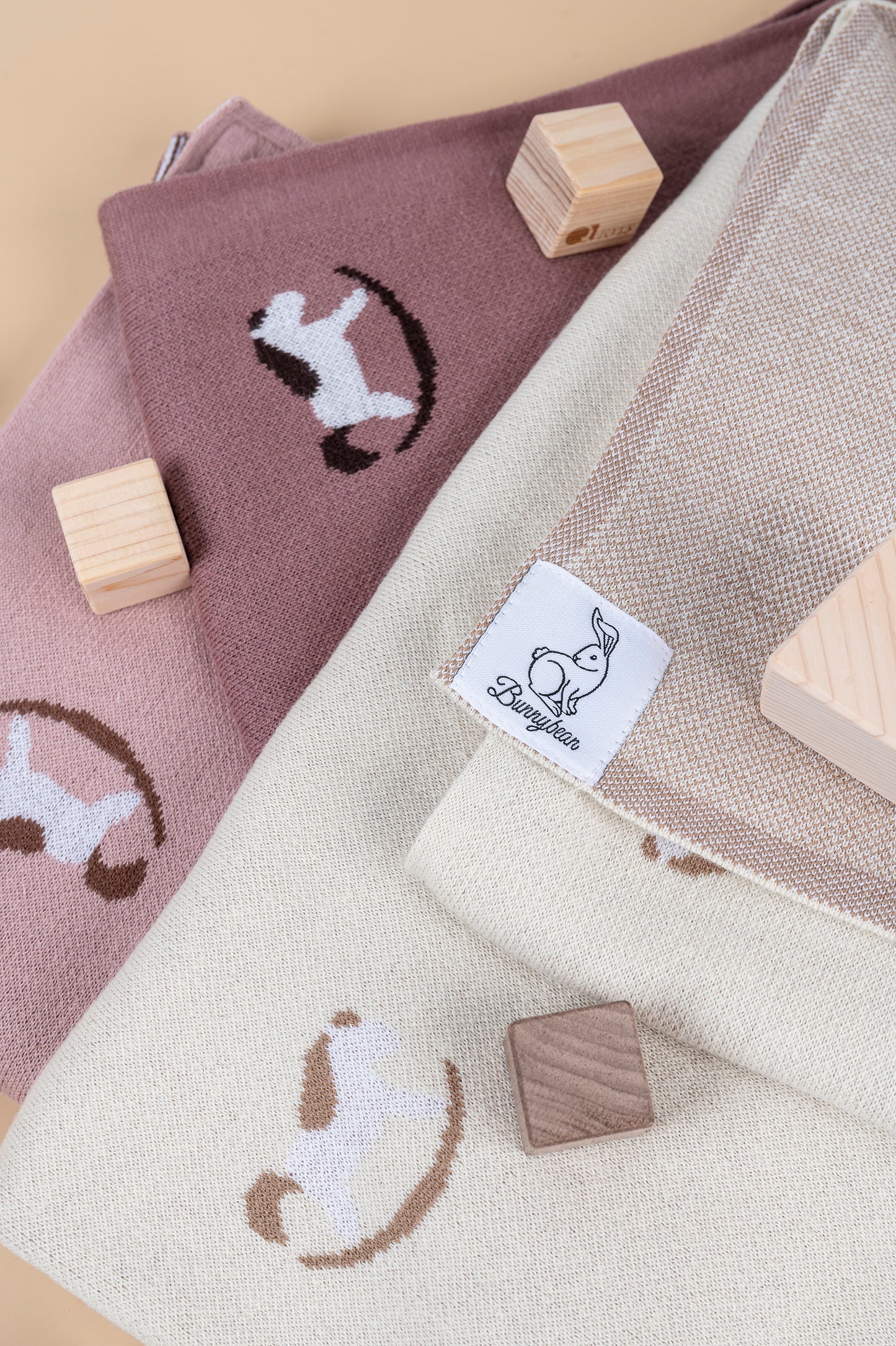 Rocking Horse Cotton Knit Blanket