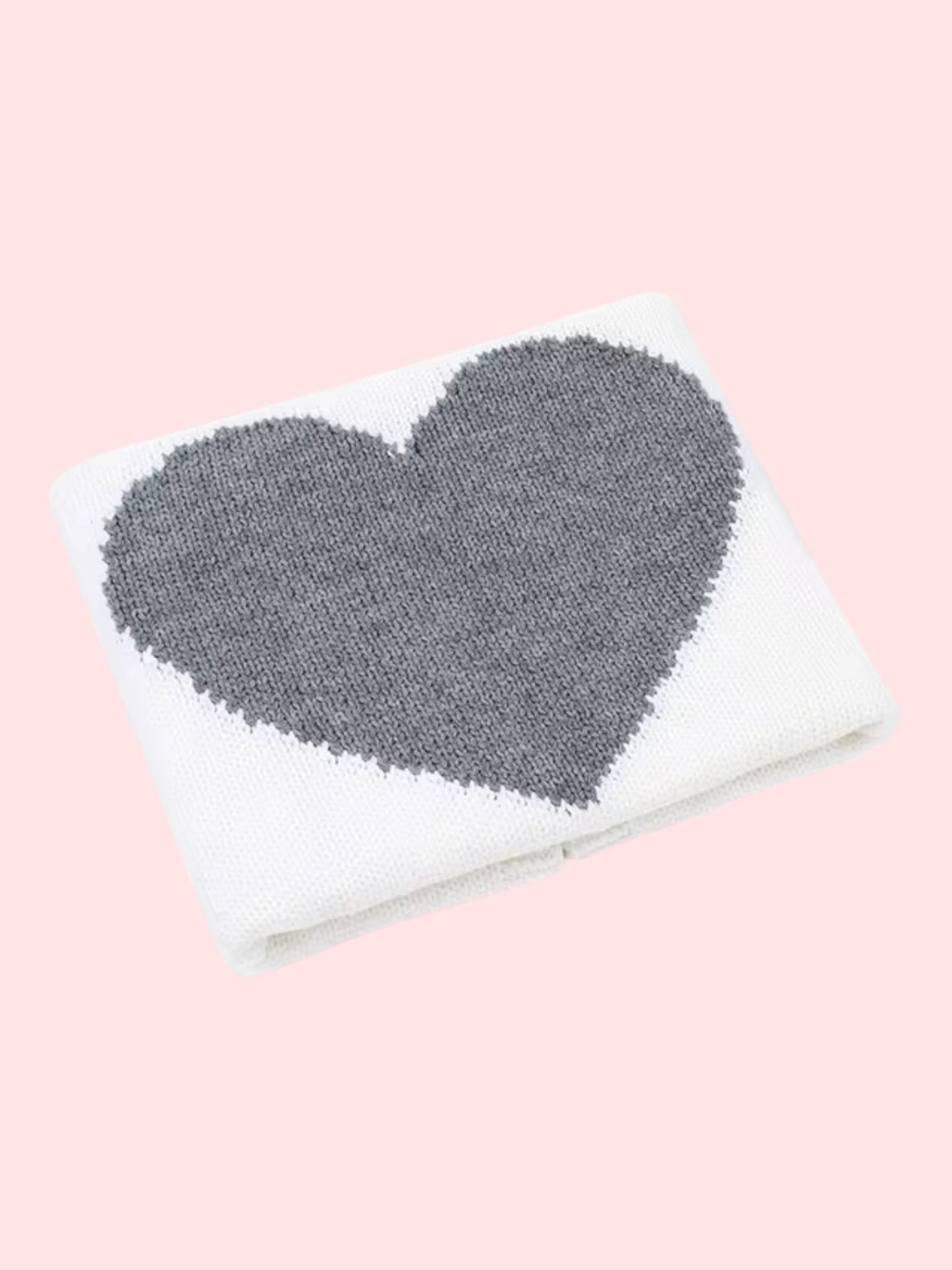 Sweetheart Knit Baby Blanket