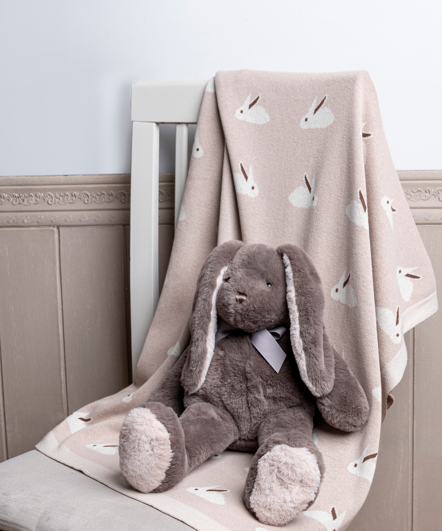 Bunny Cotton Knit Blanket