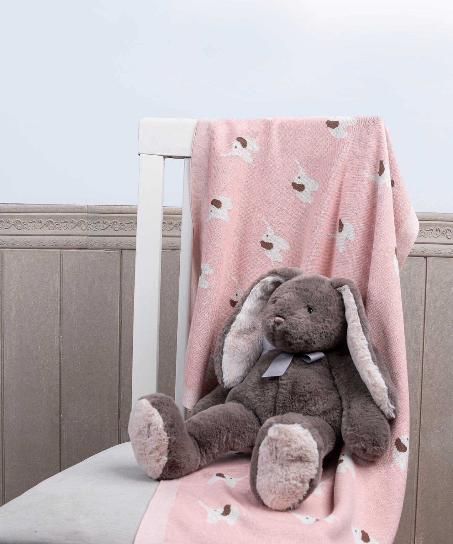 Little Elephant Cotton Knit Blanket