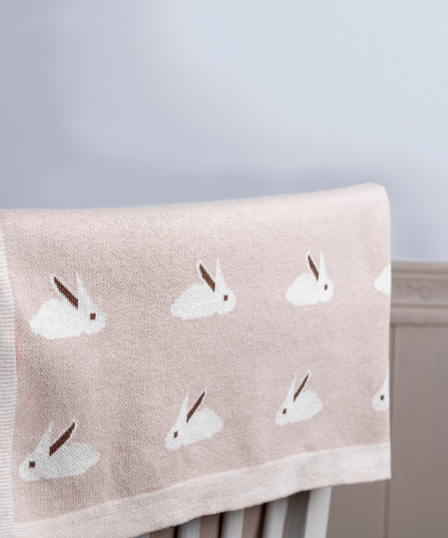 Bunny Cotton Knit Blanket