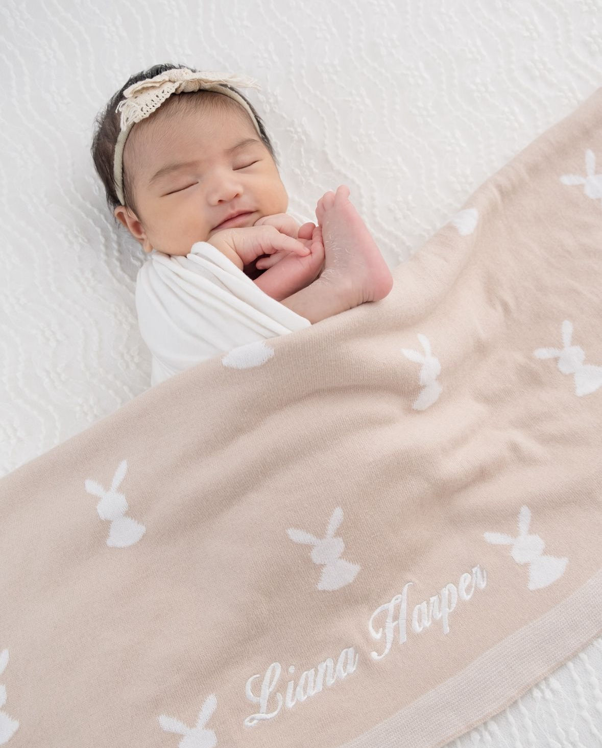 Lucky Rabbit Knit Blanket