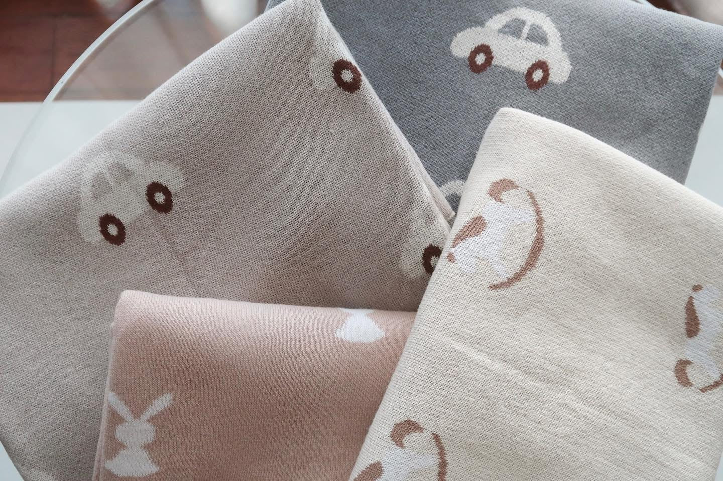 Car Cotton Knit Blanket