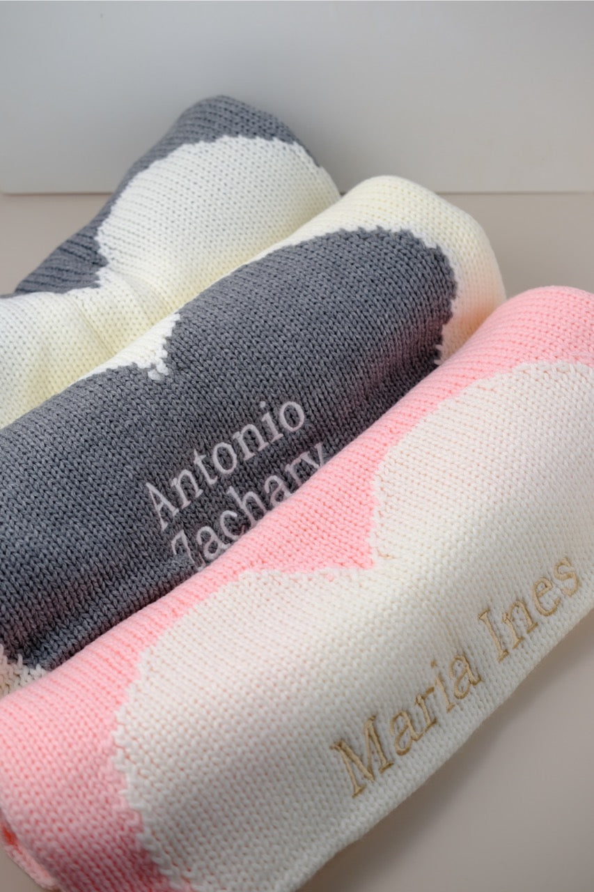 Sweetheart Knit Baby Blanket