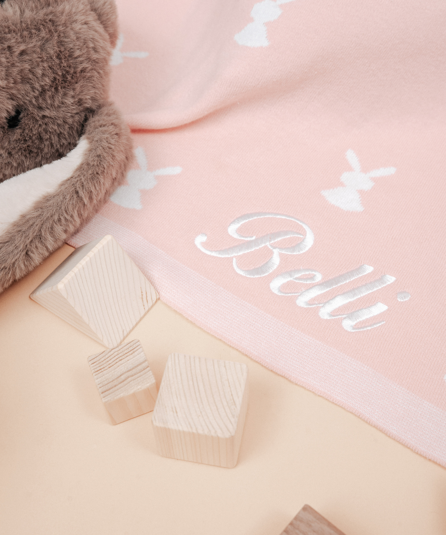 Lucky Rabbit Knit Blanket