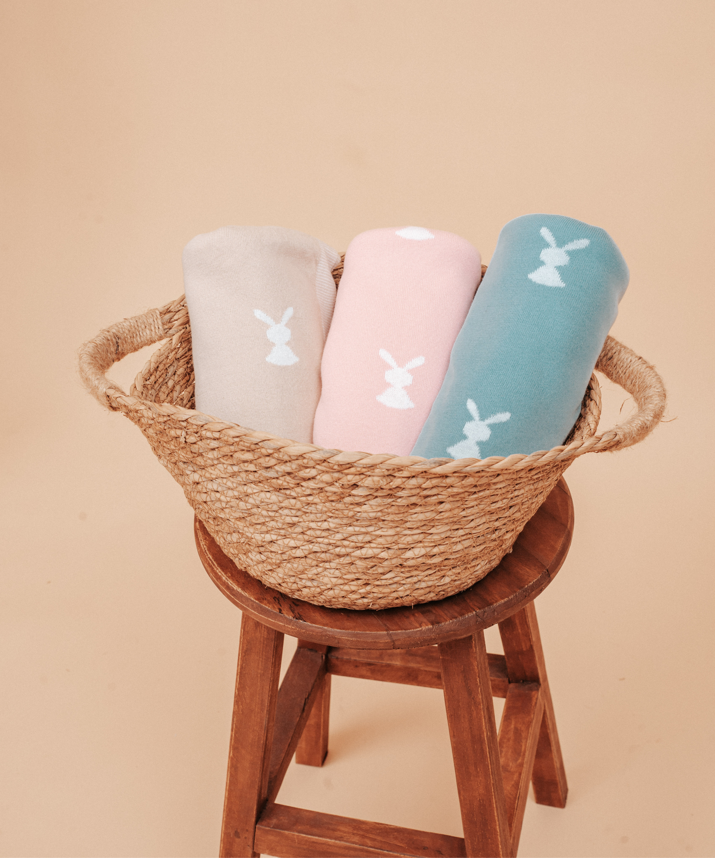 Lucky Rabbit Knit Blanket