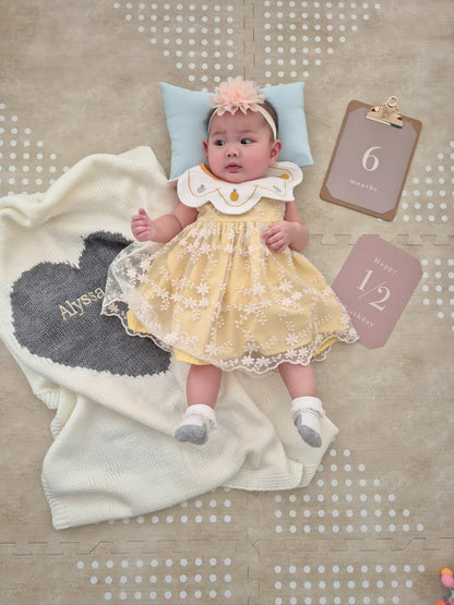 Sweetheart Knit Baby Blanket