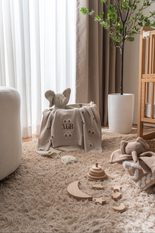 Car Cotton Knit Blanket