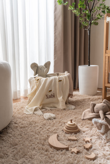 Honeybee Heirloom Baby Blanket