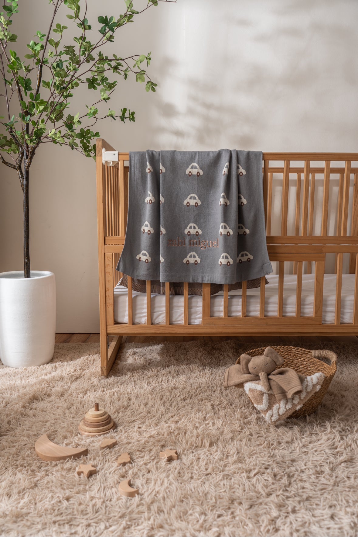 Car Cotton Knit Blanket