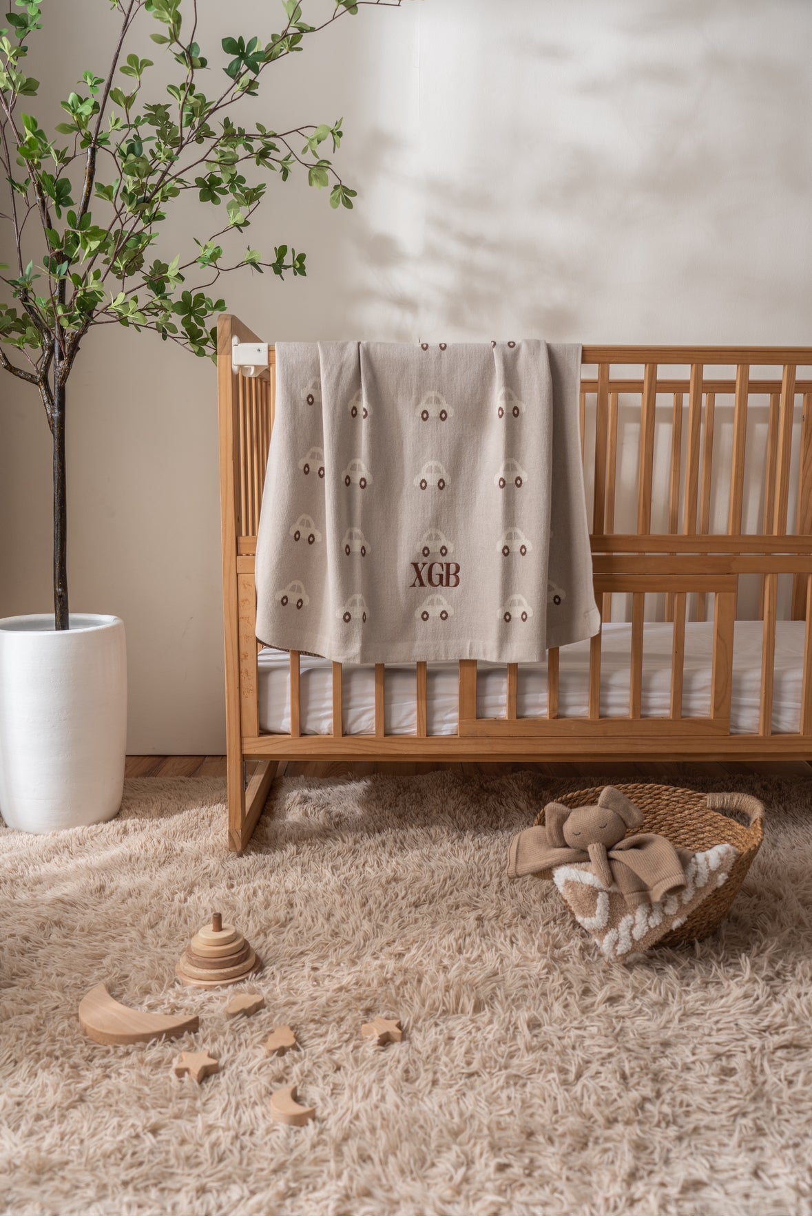 Car Cotton Knit Blanket