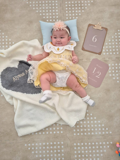 Sweetheart Knit Baby Blanket