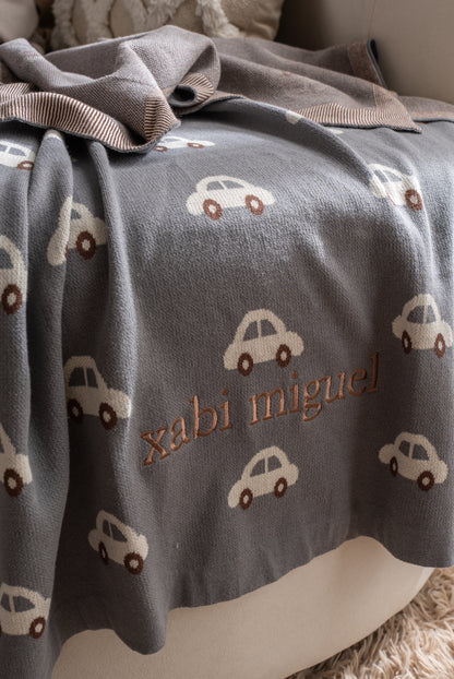 Car Cotton Knit Blanket