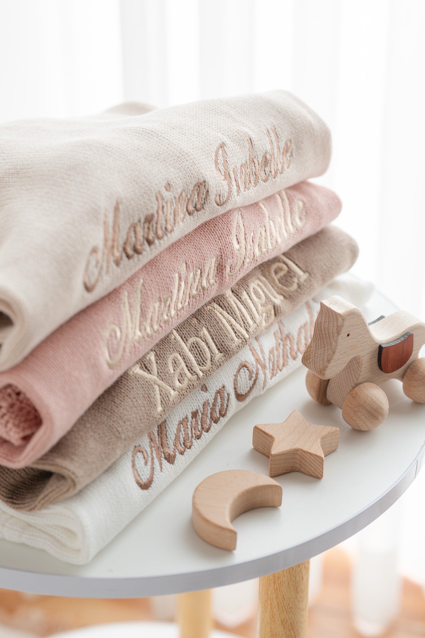 Teddy Lace Keepsake Blanket