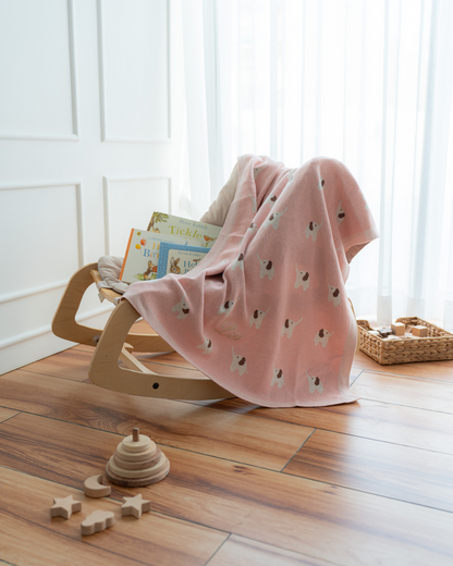Little Elephant Cotton Knit Blanket
