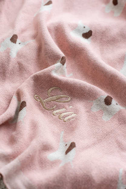 Little Elephant Cotton Knit Blanket