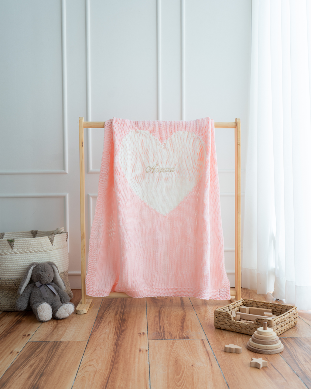Sweetheart Knit Baby Blanket